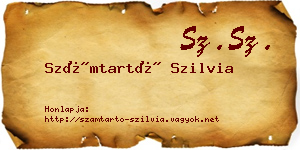 Számtartó Szilvia névjegykártya